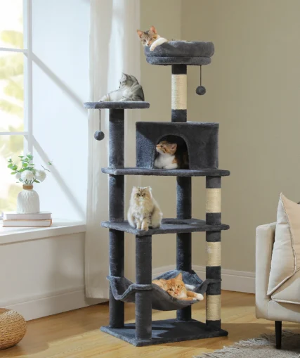 Wooden 5 Multi-Level Cat Tree