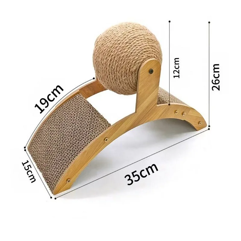 Wooden Sisal Scratching Ball - Image 7