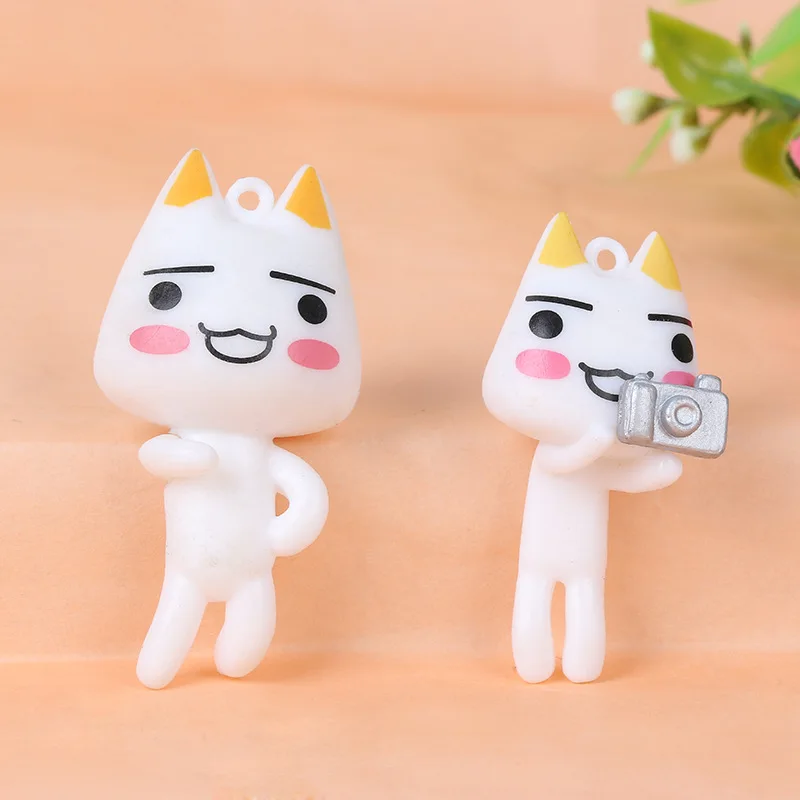 10pcs Toro Inoue Cat Keychain Figurines - Image 4
