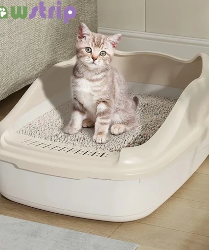 Cat Litter Box Semi Closed Anti-Splash