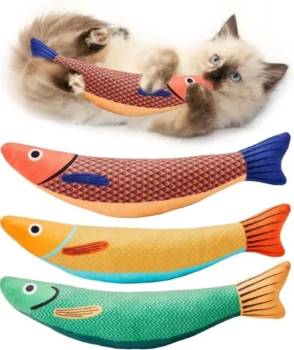 Saury Fish Cat Toy