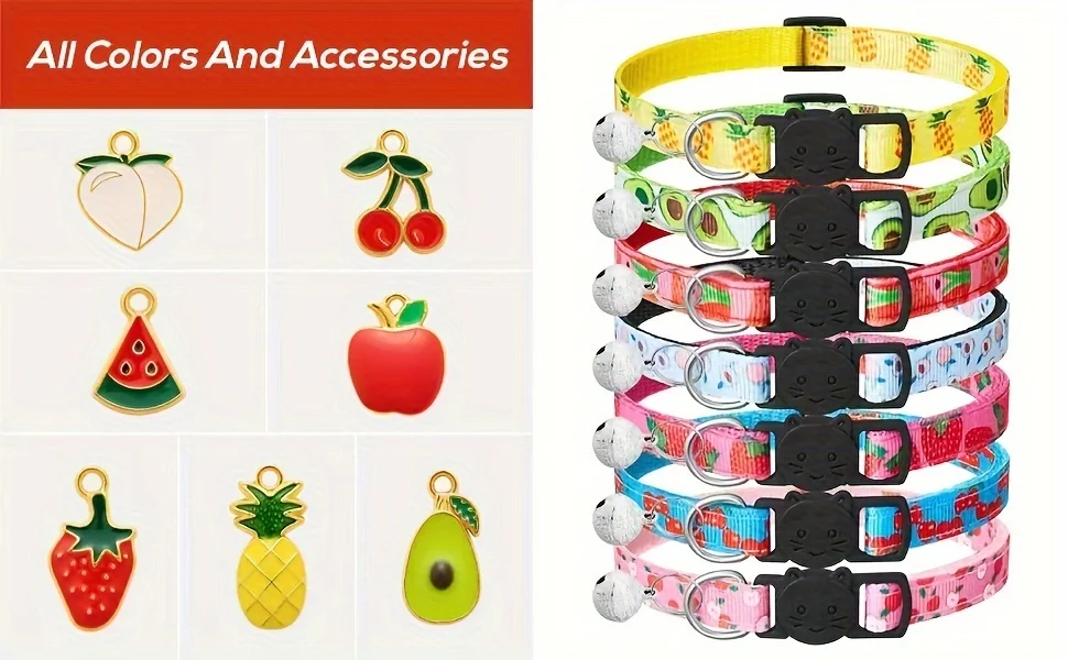 7-Pack Fruity Cat Collars - Image 3