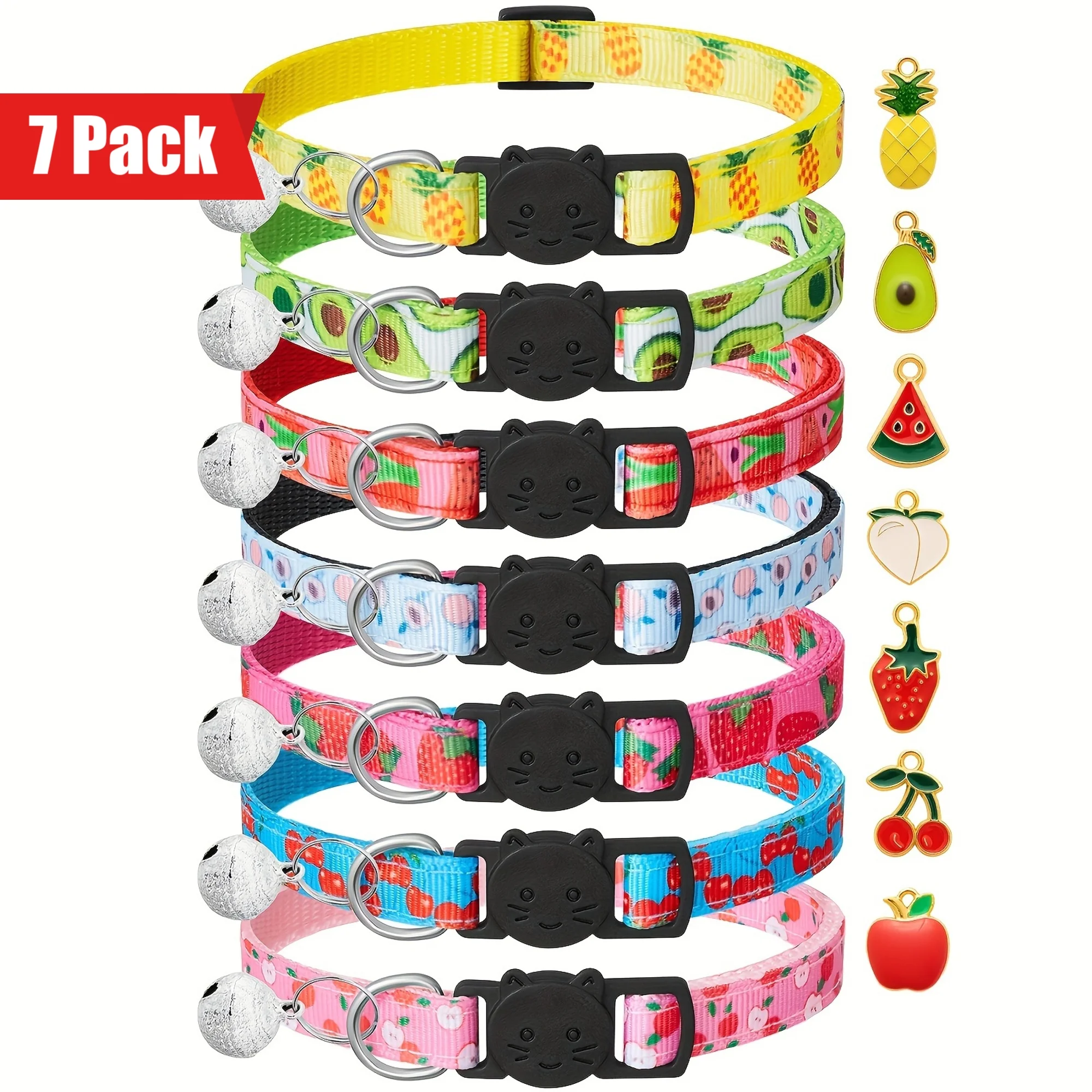7-Pack Fruity Cat Collars - Image 4